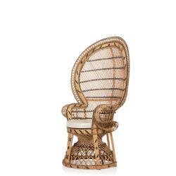 Boho Rattan Accent Chair