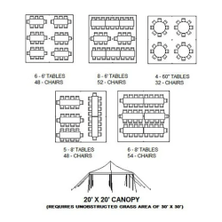 20 x 20 Premium Pole Tent