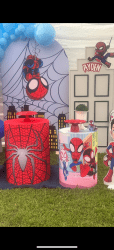 8ft Spider-Man Backdrop & tower