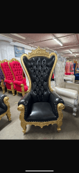 IMG 8695 1757514770 Throne Chair Gold & Black