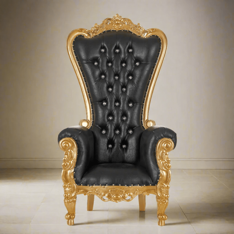Single Throne Gold & Black