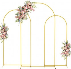 Metal Arch Backdrop Stand Set of 3
